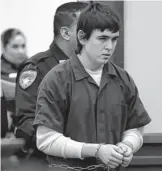  ?? Jennifer Reynolds/ap ?? Dimitrios Pagourtzis, the Santa Fe High School student accused of killing 10 people in a 2018 shooting at the school, will remain in a mental facility instead of facing trial.