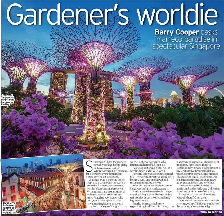  ?? The Bay ?? STRIKING Singapore’s magnificen­t Gardens by