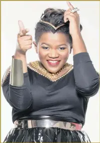  ??  ?? Durban-raised recording star Busiswa performs in Durban on Saturday, and stands to win an MTV Africa Music Award on July 18.