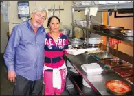  ?? Democrat-Gazette file photo ?? Ken Shivey, with employee Lourdes Melo in the Villa kitchen on West Markham Street in 2012, is working with the owners of Pasta J’s in west Little Rock to turn it into The Villa West.