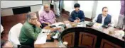  ?? ?? A review meeting with officials of four districts and the Food minister was held on Thursday