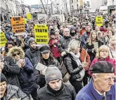  ?? PHOTO: DARAGH MC SWEENEY/ PROVISION ?? Anger:
But the protests were peaceful.