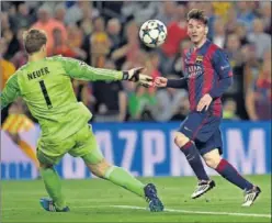  ??  ?? LA ESPERANZA CULÉ. Messi acumula noches mágicas de Champions.