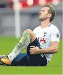  ??  ?? Harry Kane was injured last weekend.