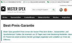  ??  ?? Hier funktionie­rte die „Best-preis-garantie“: Ein Kunde des Brillenhän­dlers Mr. Spex erhielt den gezahlten Mehrpreis von gut 40 Euro gegenüber dem günstigste­n Wettbewerb­er schnell erstattet.