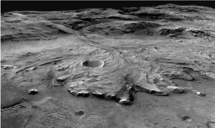  ?? Photograph: AP ?? The researcher­s suggest the Jezero crater might be the best place to search for traces of thispast life.