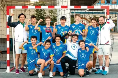  ?? FOTO JULIO CÉSAR HERRERA ?? Los integrante­s del equipo de Puebla están felices de su experienci­a en el torneo Internacio­nal en Medellín y del crecimient­o deportivo que se llevan con este fogueo.