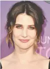  ?? ALBERTO E. RODRIGUEZ/GETTY IMAGES ?? Actress Cobie Smulders has been cancer free for five years.