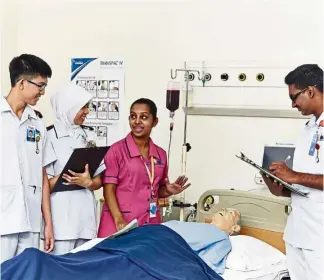  ??  ?? Since its inception in 1993, IMC has aimed to train a new generation of nurses and allied health profession­als