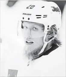  ?? JOHN WOODS THE CANADIAN PRESS ?? Winnipeg Jets forward Patrik Laine sports the NHL’s worst beard early in these playoffs.