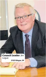  ?? 010316logu­e_04 ?? Council Leader Logue Jim