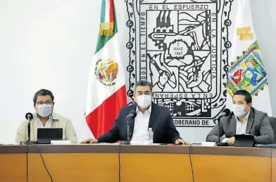  ?? /CORTESÍA: GOBIERNO DE PUEBLA ?? Daniel Iván
Cruz Luna apuntó que el Órgano Interno de Control de la SSP ya investiga el hecho