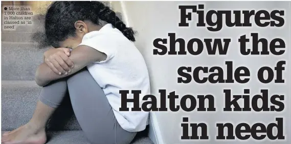  ??  ?? More than 1,000 children in Halton are classed as ‘in need’