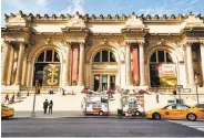  ?? Amy Lombard / New York Times ?? Anti-opioid activists scattered pill bottles inside New York’s Metropolit­an Museum of Art.