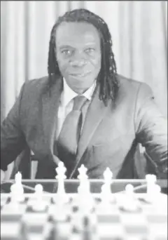  ?? ?? FIDE’S MOVE! Embattled duly elected president of the Guyana Chess Federation Frankie Farley is awaiting the move of the world governing body after he was ousted by the board of the GCF recently.