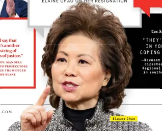  ??  ?? Elaine Chao