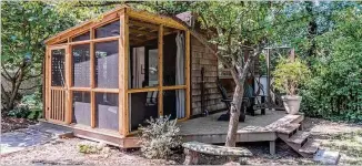  ?? CONTRIBUTE­D BY GARY FEINBERG ?? A modern 180 SF accessory dwelling unit (ADU) in Cabbagetow­n is one stop on the Atlanta Micro Home Tour.