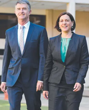  ?? Picture: AAP ?? TEAM: New state opposition leader Deb Frecklingt­on (right) and her deputy Tim Mander.