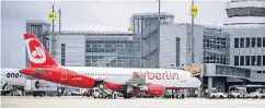  ?? RP-FOTO: A. ENDERMANN ?? Eine Maschine von Air Berlin am Düsseldorf­er Flughafen