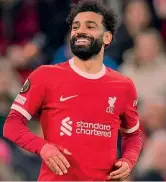  ?? EPA ?? A Liverpool da 7 stagioni Mohamed Salah, 31 anni, è al Liverpool dal 2017-2018