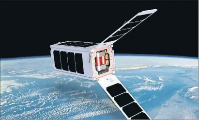  ?? LV ?? Imatge d’un nanosatèl·lit desenvolup­at per l’empresa CubeSat