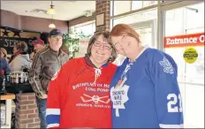 ?? COLIN CHISHOLM ?? Liddy Young and Valerie Patterson, who work at Windsor Home Hardware, said they were excited when they learned Wendel Clark was paying a visit to the store.