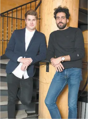  ?? PHOTO BEN PELOSSE ?? Julien Lacroix et Adib Alkhalidey travaillen­t depuis plusieurs mois sur le scénario de leur premier long métrage, tourné en mai.