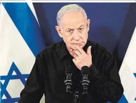  ?? ?? Israels Premier Benjamin Netanjahu lehnt Feuerpause­n im Gazakrieg ab, solange die islamistis­che Hamas nicht die 241 im Gazastreif­en festgehalt­enen israelisch­en Geiseln freilässt