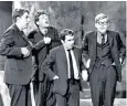  ??  ?? Beyond the Fringe: Bennett (r) with Peter Cook, Jonathan Miller and Dudley Moore