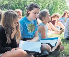  ?? ?? Left, Janet Hurley’s eldest daughter, Fiona, as a leader-in-training at the camp where she had her very first overnight camp experience eight years earlier.