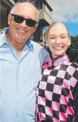  ?? ?? Rob Heathcote with Leah Kilner. Picture: Trackside Photograph­y