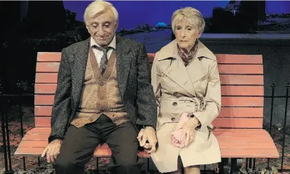  ?? JOHN LUCAS/EDMONTON JOURNAL ?? Jamie Farr and Joan Gregson in The Last Romance, running at the Mayfield Dinner Theatre until Aug. 3.