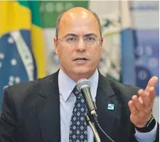  ?? (AFP) ?? El gobernador de Río de Janeiro, Wilson Witzel, acusa a Colombia, Paraguay y Bolivia por tráfico de armas.