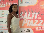  ??  ?? L'evento Tianna Bartoletta, campioness­a olimpica e mondiale nel lungo, a «Salti in piazza»