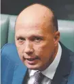  ??  ?? Minister for Home Affairs Peter Dutton.