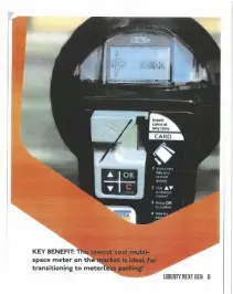  ?? COURTESY PHOTO ?? A parking meter is shown in a Civic Smart presentati­on included in Calexico documents.