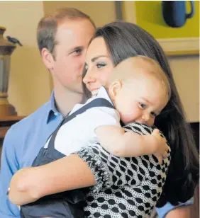  ?? Photo / File ?? Catherine, Duchess of Cambridge with her firstborn George.