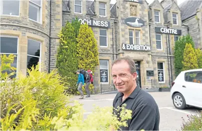  ?? Photograph by Sandy McCook ?? HOPES: Robbie Bremner of the Loch Ness Centre and Exhibition in Drumnadroc­hit.