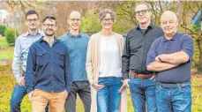  ?? FOTO: SILKE MAGINO ?? Freuen sich auf die Wahl (von links): Christoph Andriessen­s, Maximilian Funk, Frieder Staerke, Silja Beck, Jens Estelmann und Matthias Kroll.