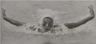  ?? Getty Images ?? Carin Cone, now known as Carin Vanderbush, was among the first female swimmers at UH.