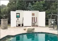  ?? Brandpoint ?? For people who have a pool, spa or detached workout space, having an outdoor bathroom can be a huge plus.