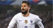  ?? ?? Olivier Giroud, attaccante della Nazionale francese