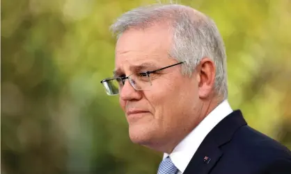  ?? Photograph: Brendon Thorne/Getty Images ?? Prime minister Scott Morrison has defended the Covid vaccinatio­n rollout, rejecting suggestion­s Sydney’s lockdown could have been avoided if all had gone to plan.