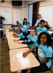  ?? CONTRIBUTE­D ?? Shallowfor­d Falls Elementary students took top honors in the state’s Reading Bowl competitio­n.