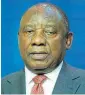  ??  ?? Cyril Ramaphosa