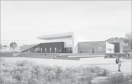  ??  ?? This rendering envisions the CSN Henderson Campus student union, which is scheduled to open for the 2019 fall semester.