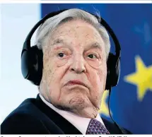  ??  ?? George Soros warnt vor der Macht der großen US-IT-Konzerne