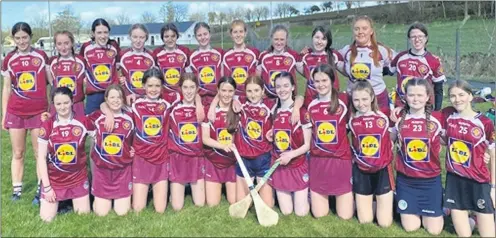  ?? ?? The Presentati­on Secondary School girls that played in Tipperary recently.