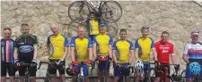  ??  ?? Innisfree Wheelers on a recent training camp in Majorca.