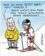  ?? BILD: SN/PFEIFFER ?? Marcel Hirscher nähert sich Rekordsieg­er Hermann Maier.